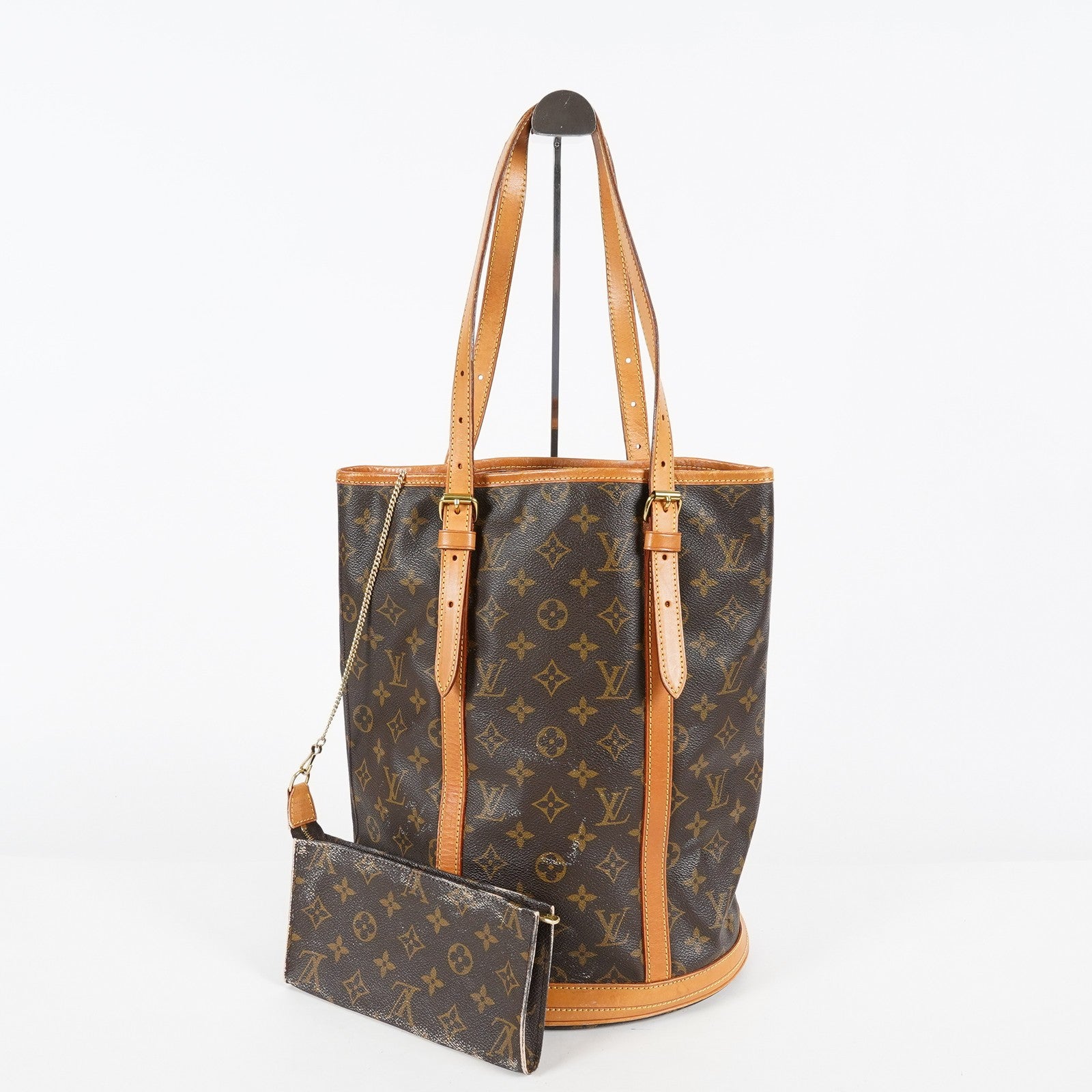 Louis Vuitton Vintage Bucket GM Monogram Brown Shoulder Bag M42236 07E182860017
