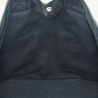 Hermes Fourre-Tout MM Black Canvas Used Tote Shoulder Bag 09M42736508