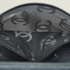 Chanel Cambon Long Wallet 19cm Black Quilted Lambskin Bifold Used 08E011760008