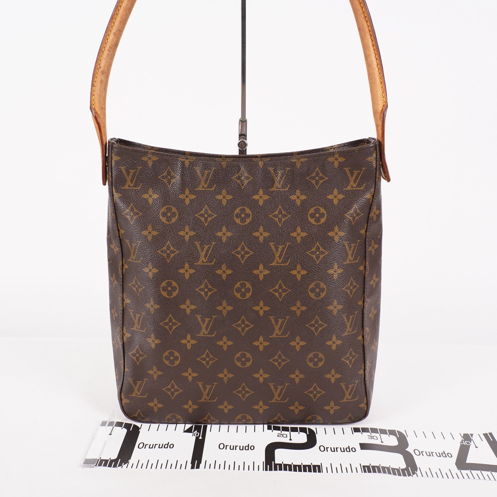 Louis Vuitton Monogram Looping GM Shoulder Bag Brown M51145 Vintage 07E143410005