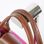 Longchamp Le Pliage Top Handle Tote 30cm Pink Nylon Used Handbag 08E17495007