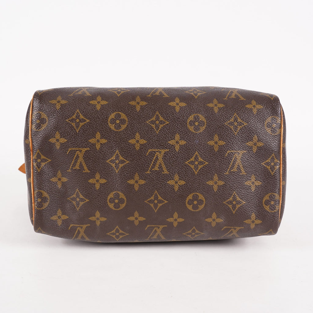 Louis Vuitton Speedy 25 M41528 Monogram Canvas Boston Handbag Brown 07A096978405