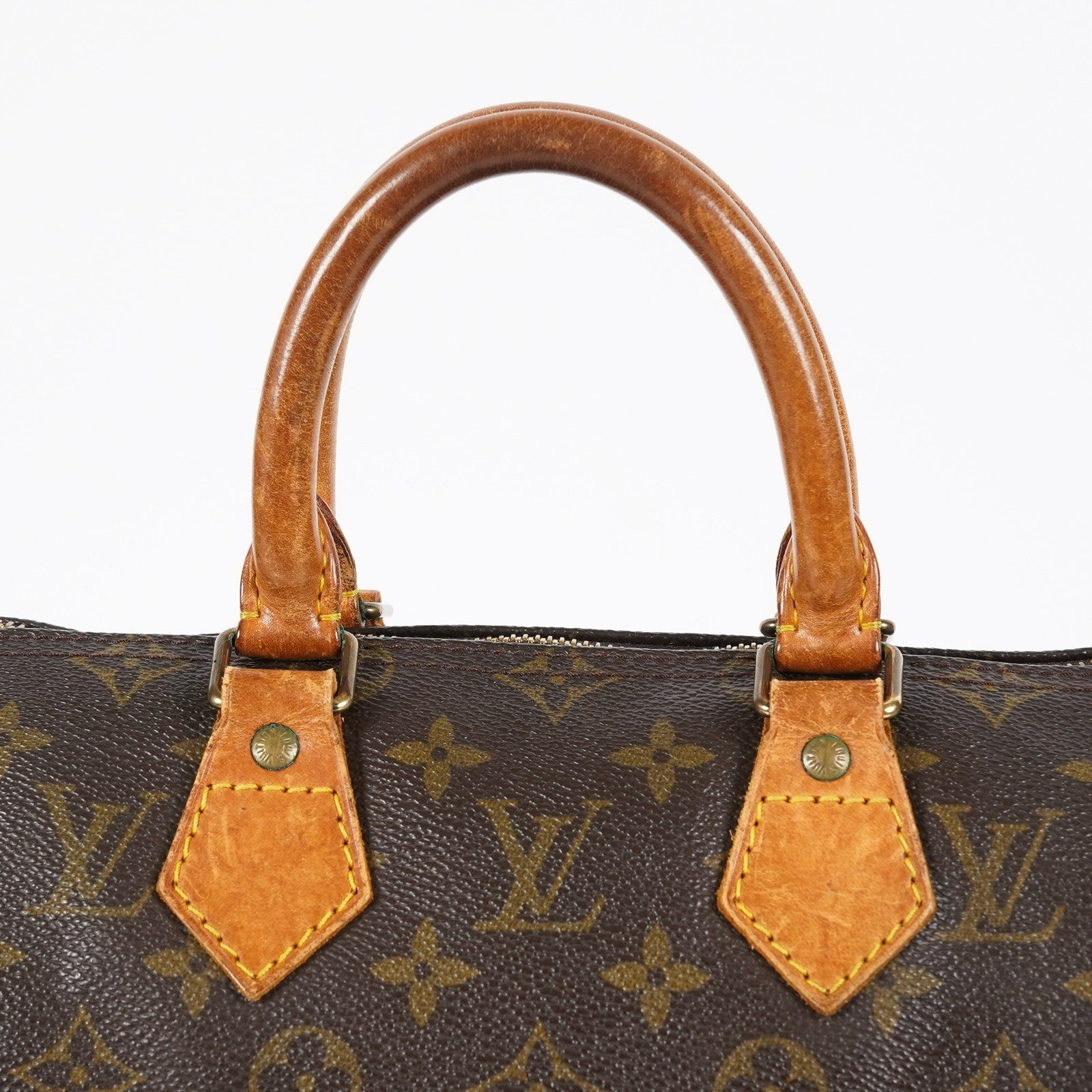 Louis Vuitton Speedy 25 M41528 Monogram Brown Boston Hand Bag Used 07E166270015