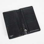 Chanel Cambon Long Wallet 19cm Black Quilted Lambskin Bifold Used 08E011760008