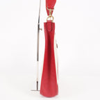 Hermes Rouge Red Taurillon Clemence Leather and Canvas Evelyne 06E0113310019