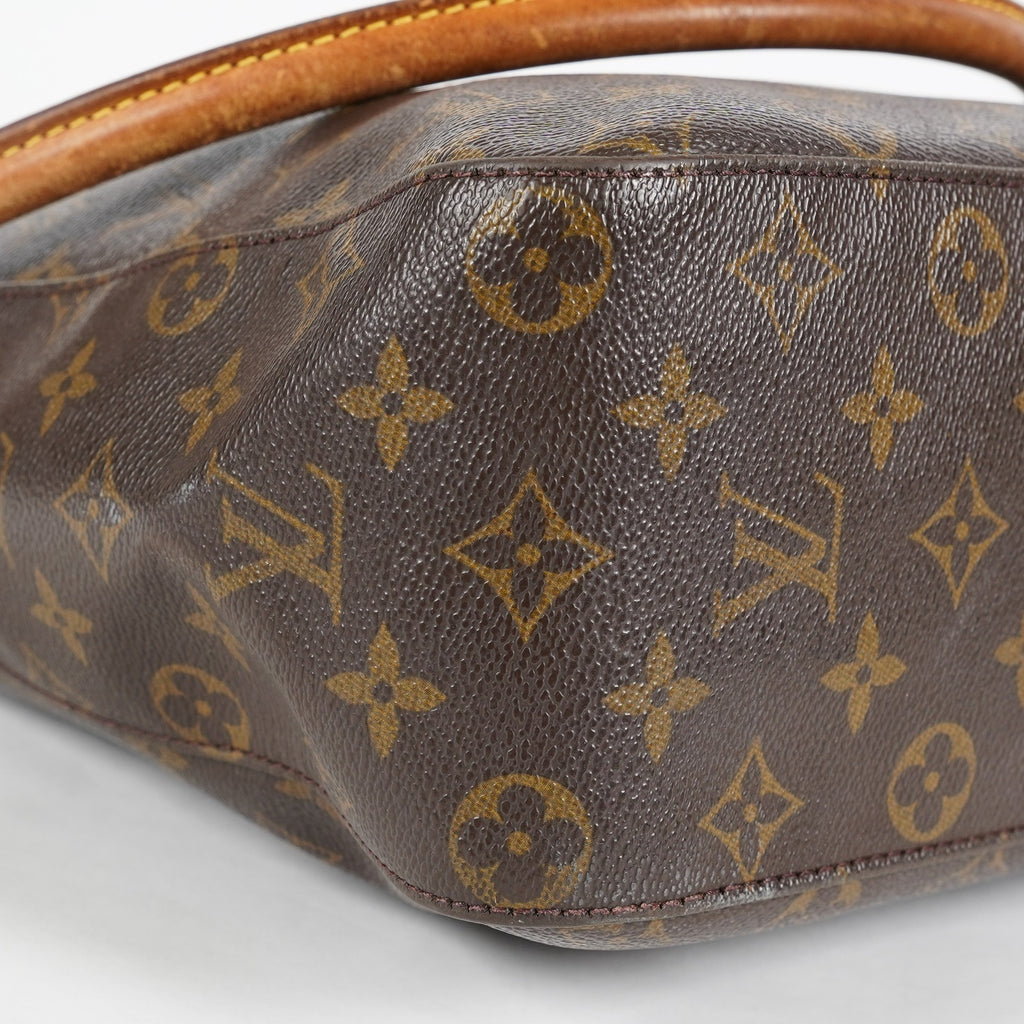 Louis Vuitton Looping GM Monogram Brown Shoulder Bag M51145 Vintage 07E163300012