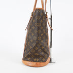 Louis Vuitton Bucket GM M42236 Monogram Canvas Brown Tote Bag Used 08E192750010