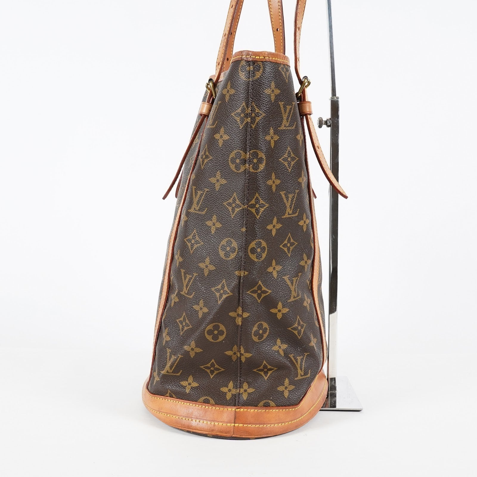 Louis Vuitton Bucket GM M42236 Monogram Canvas Brown Tote Bag Used 08E192750010