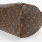 Louis Vuitton Monogram Speedy 30 Handbag Boston Bag M41526 Brown 07E045170010