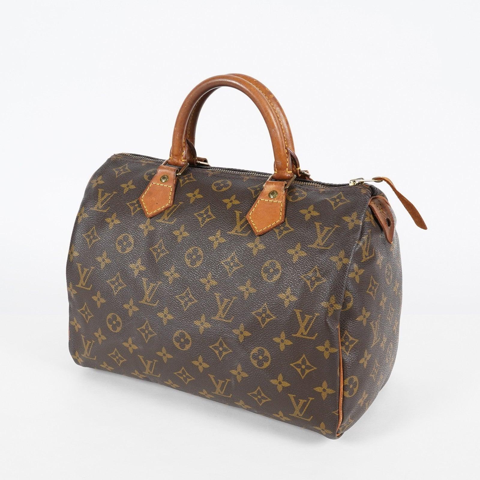 Louis Vuitton Speedy 30 Monogram Canvas Hand Bag Brown Used M41526 07A145319608
