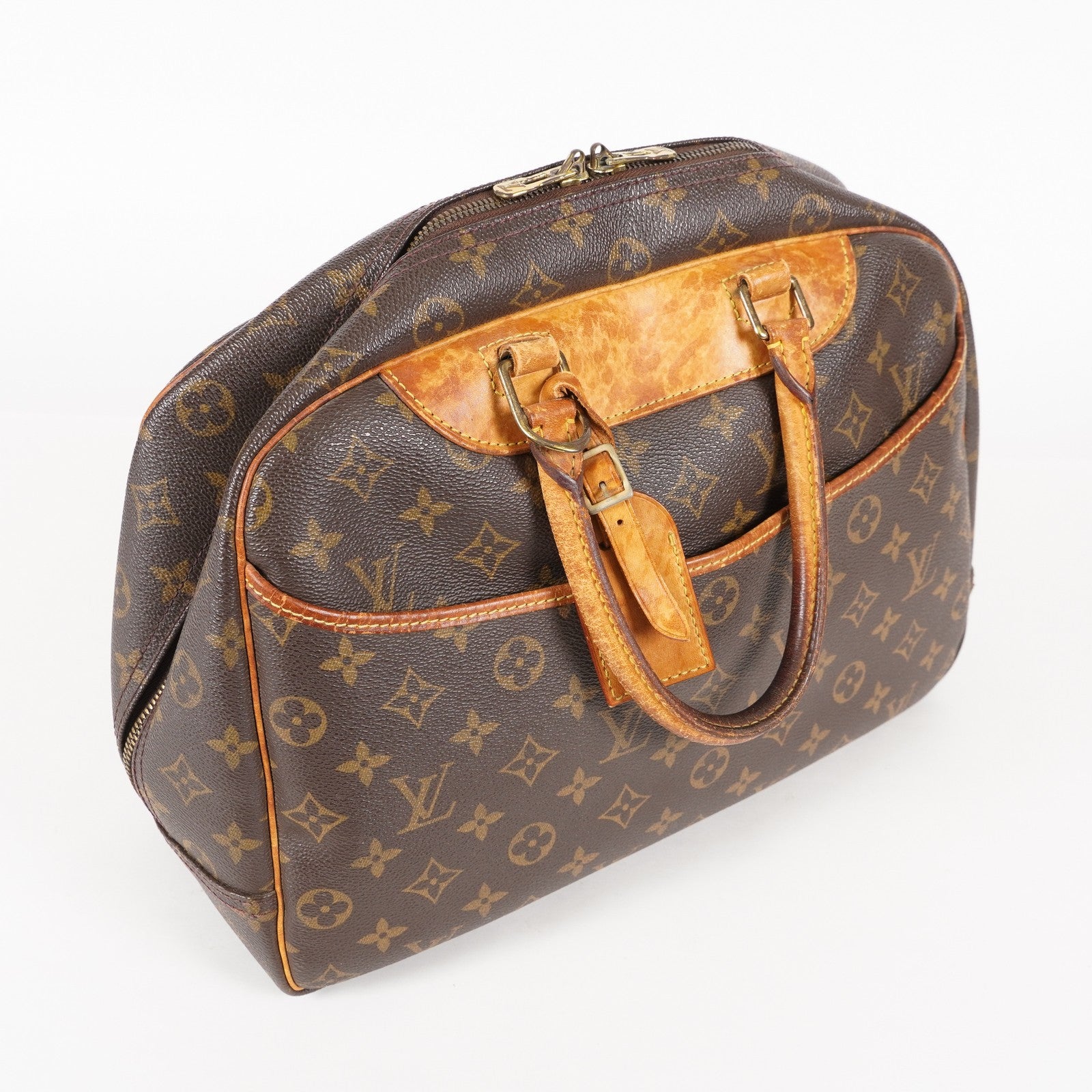 LOUIS VUITTON Deauville Handbag M47270 Monogram canvas Brown 06E102420010