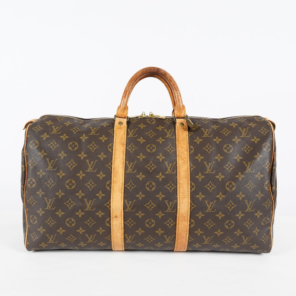 Louis Vuitton Keepall 50 M41426 Monogram Canvas Boston Bag Used 08E043300006