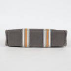 Hermes Fourre-Tout PM Tote Bag Canvas Gray Used Vintage Handbag 07E13825007