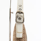 Coach Purse Logo Signature Handbags WhiteLEATHER DUFFLE HOBO  XY172