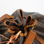 Louis Vuitton Noe M42224 Monogram Canvas Brown Drawstring Bag Used 07A172688431