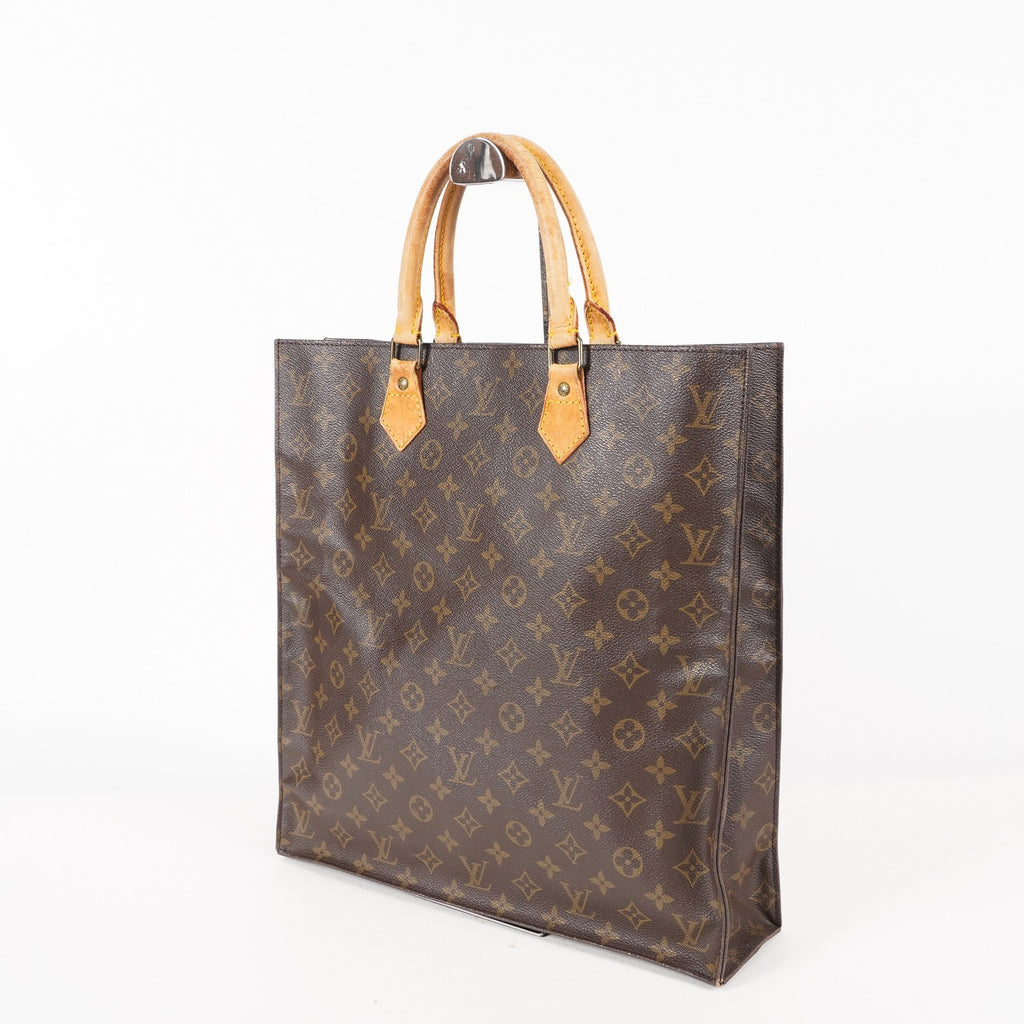 LOUIS VUITTON Sac Plat Handbag Monogram Canvas Brown M51140 06E092310012