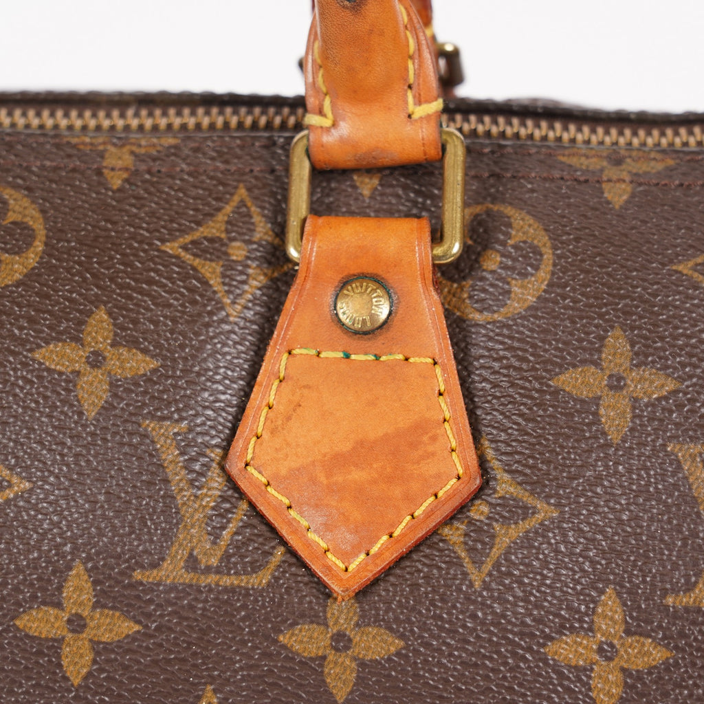 Authentic Louis Vuitton Monogram Speedy 30 M41526 Handbag vintage 06E226050029