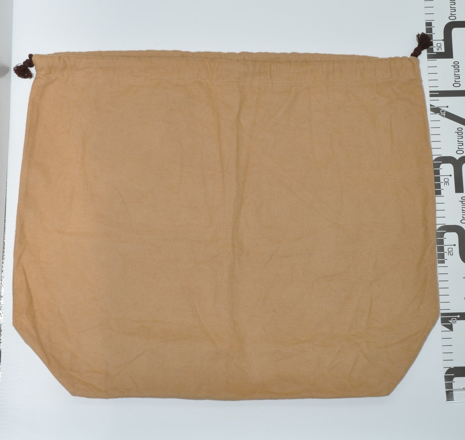 Louis Vuitton Dust Bag Storage Pouch Drawstring Beige LV Logo Authentic 45x42