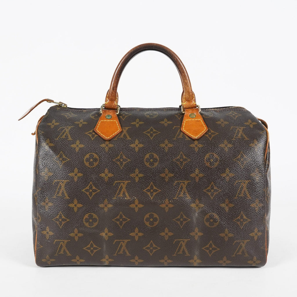 Louis Vuitton Speedy 30 Monogram Brown Handbag M41526 Used Vintage 07E245170012