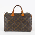 Louis Vuitton Speedy 30 Monogram Brown Handbag M41526 Used Vintage 07E245170012