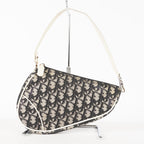  CHRISTIAN DIOR Monogram Mini Saddle Pochette Navy/Black 01E215720008