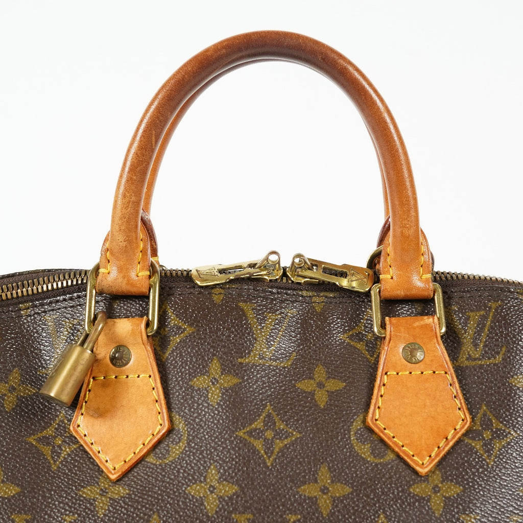 Louis Vuitton Alma PM M51130 Monogram Canvas Brown Used Handbag 09E112530011