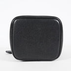 CHANEL Caviar Skin CC Vanity Bag Black Gold Hardware Vintage Case 08E047150002