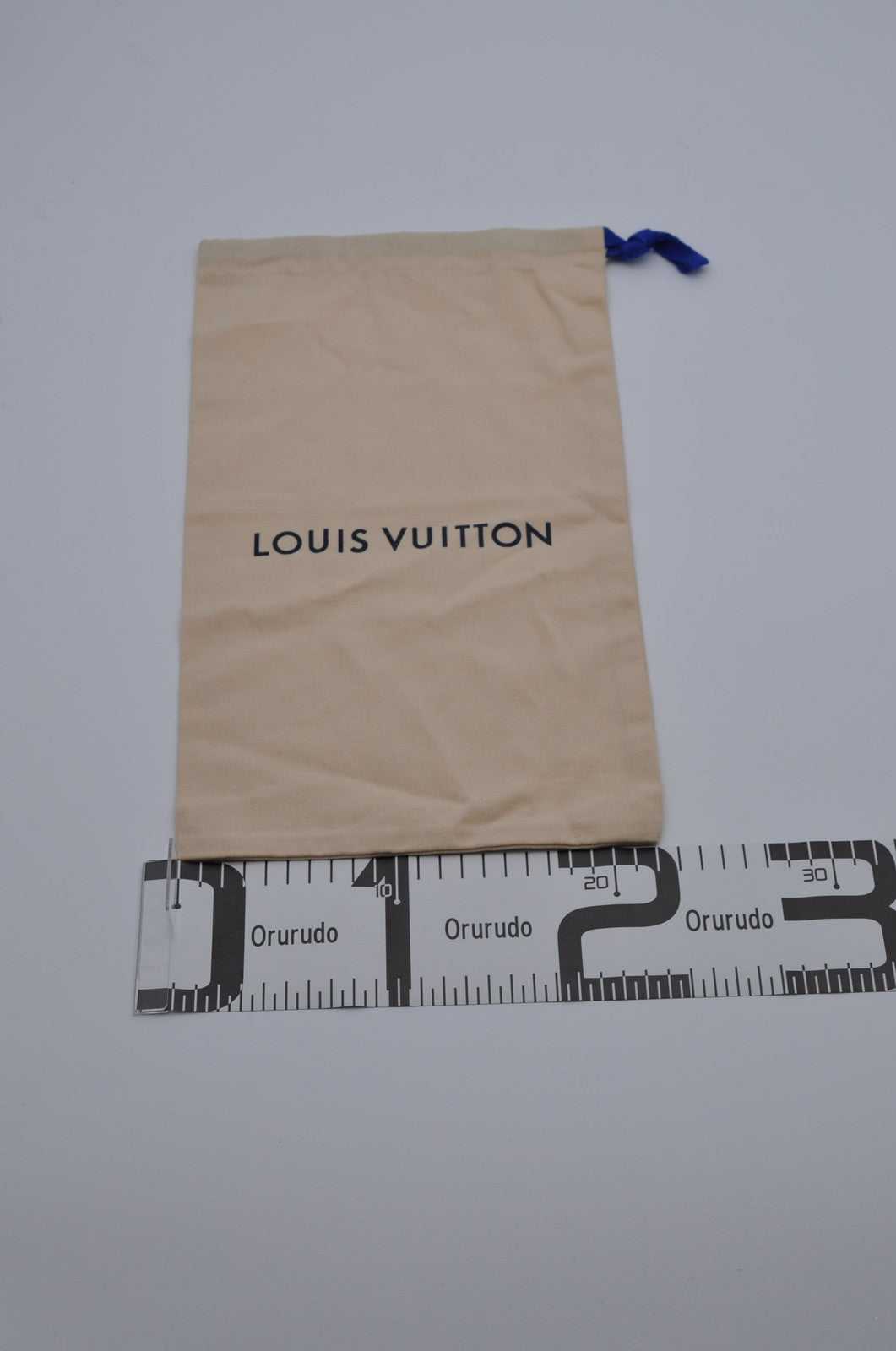 Louis Vuitton Dust Bag Storage Pouch Drawstring Beige Logo Authentic 22x29