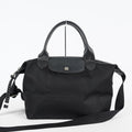 Longchamp Le Pliage 2Way Top Handle Bag 28cm Black Nylon Used 08E141320007