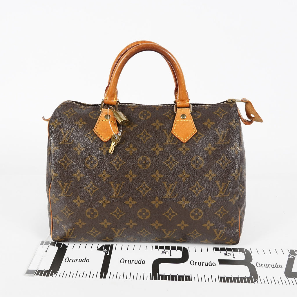 Louis Vuitton Monogram Speedy 30 Boston Handbag Brown Canvas M41526 07E067040029