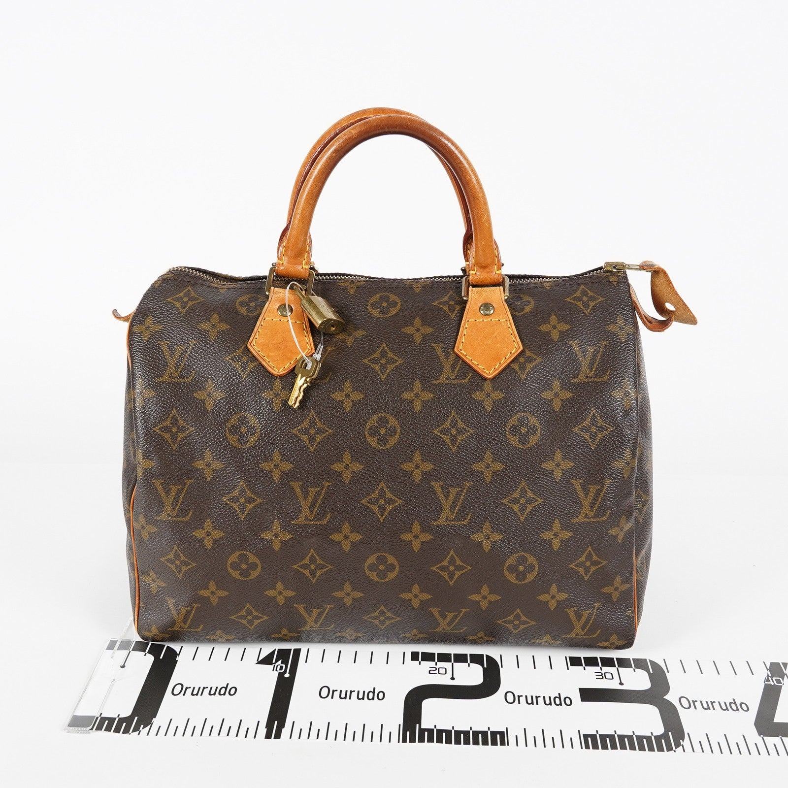 Louis Vuitton Monogram Speedy 30 Boston Handbag Brown Canvas M41526 07E067040029