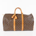 LOUIS VUITTON Keepall 50 Monogram Boston Bag USED vintage M41426 06E353190017