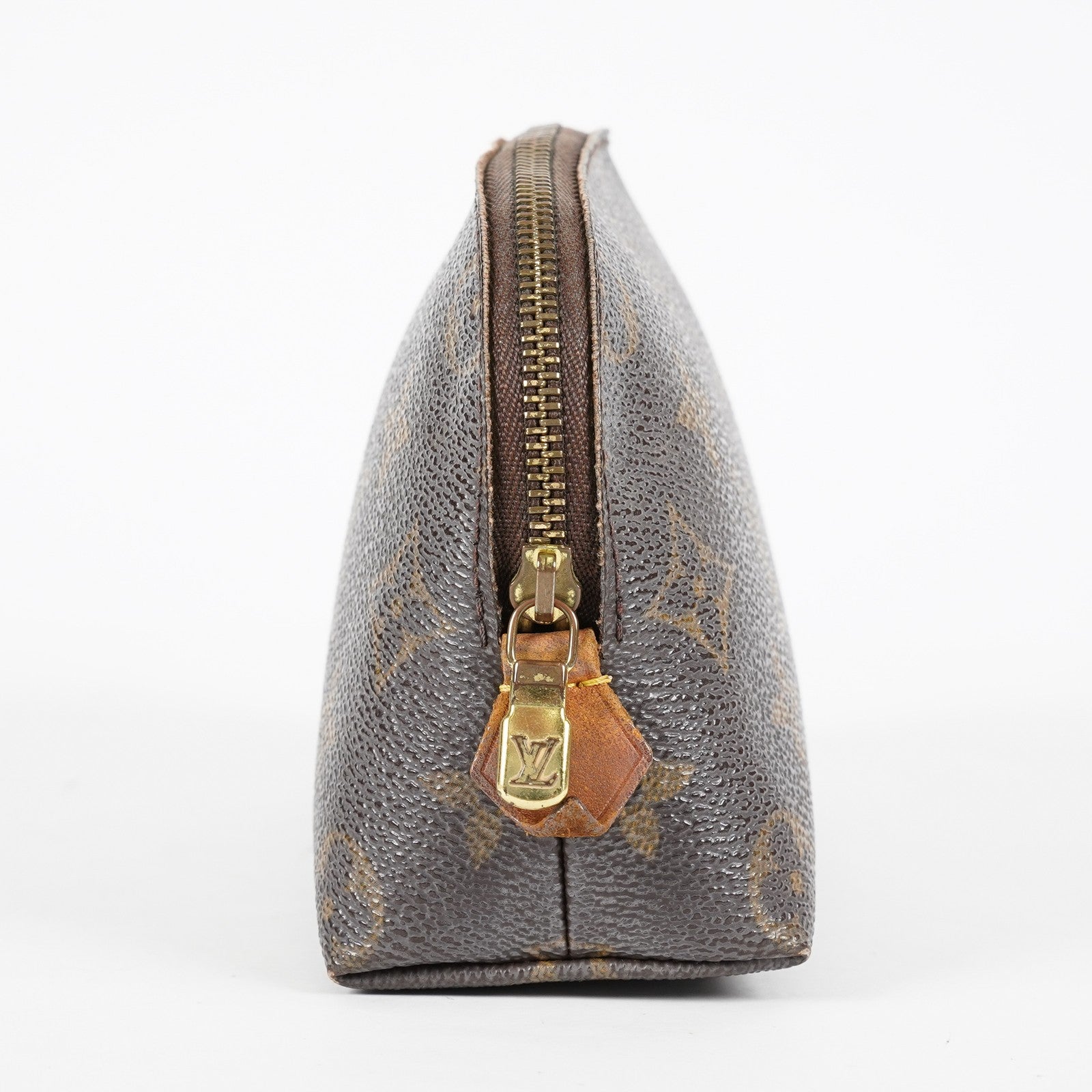 Louis Vuitton M47515 Pochette Cosmetique Monogram Brown Canvas Used 08A07715003