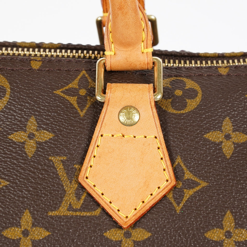 Louis Vuitton Speedy 30 Monogram Canvas Handbag Brown Used M41526 07A188980424