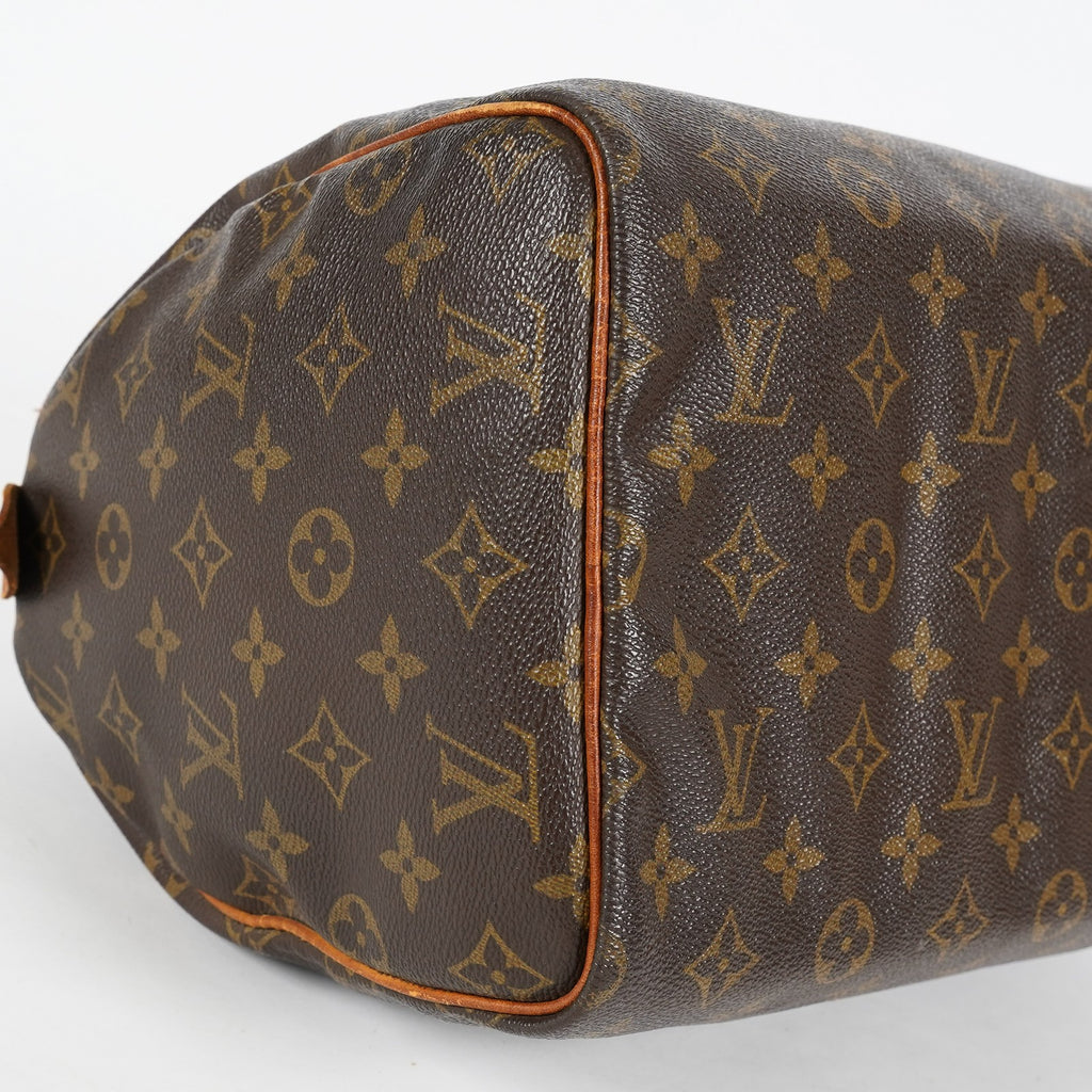 Louis Vuitton Speedy 30 M41526 Monogram Canvas Brown Boston Handbag 08A065148028