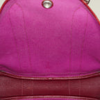 Hermes Garden File PM Red Leather Tote Shoulder Bag Used Auth 09E043410011