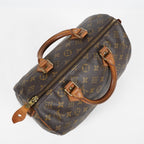 Louis Vuitton Speedy 30 Monogram Canvas Hand Bag Brown Used M41526 07A145319608