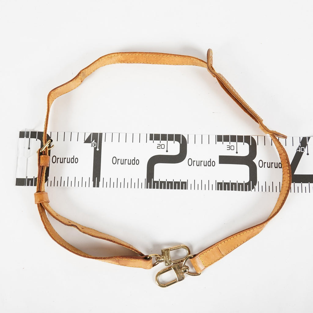 Auth Louis Vuitton Vachetta Leather Shoulder Strap Adjustable Tan Vintage XY266