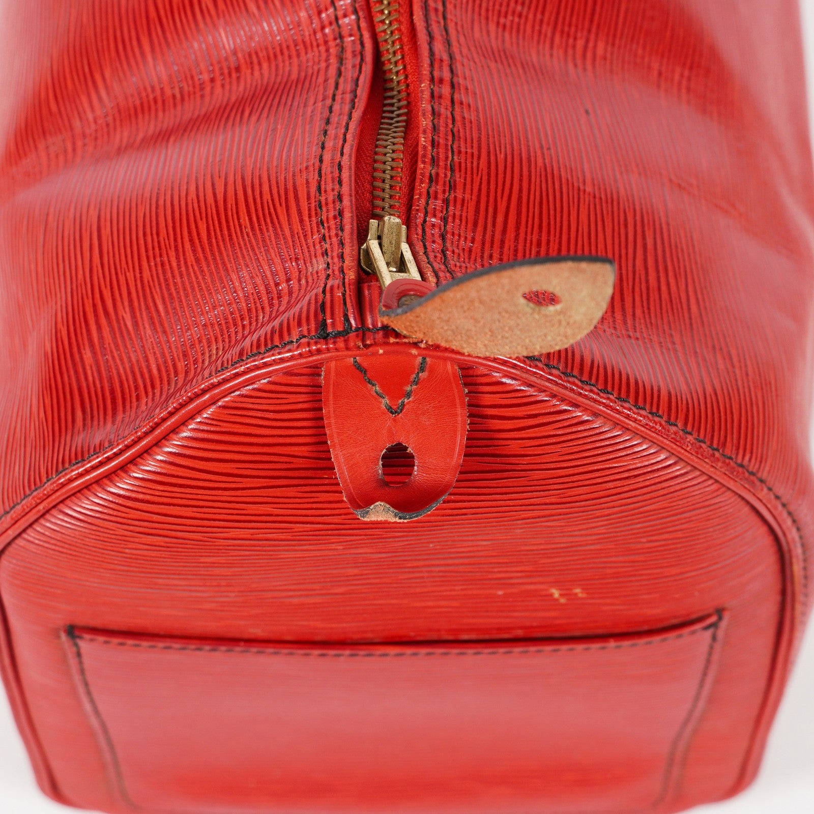 LOUIS VUITTON Epi Speedy 40 Boston Bag Handbag M42987 RED USED 02E024576025