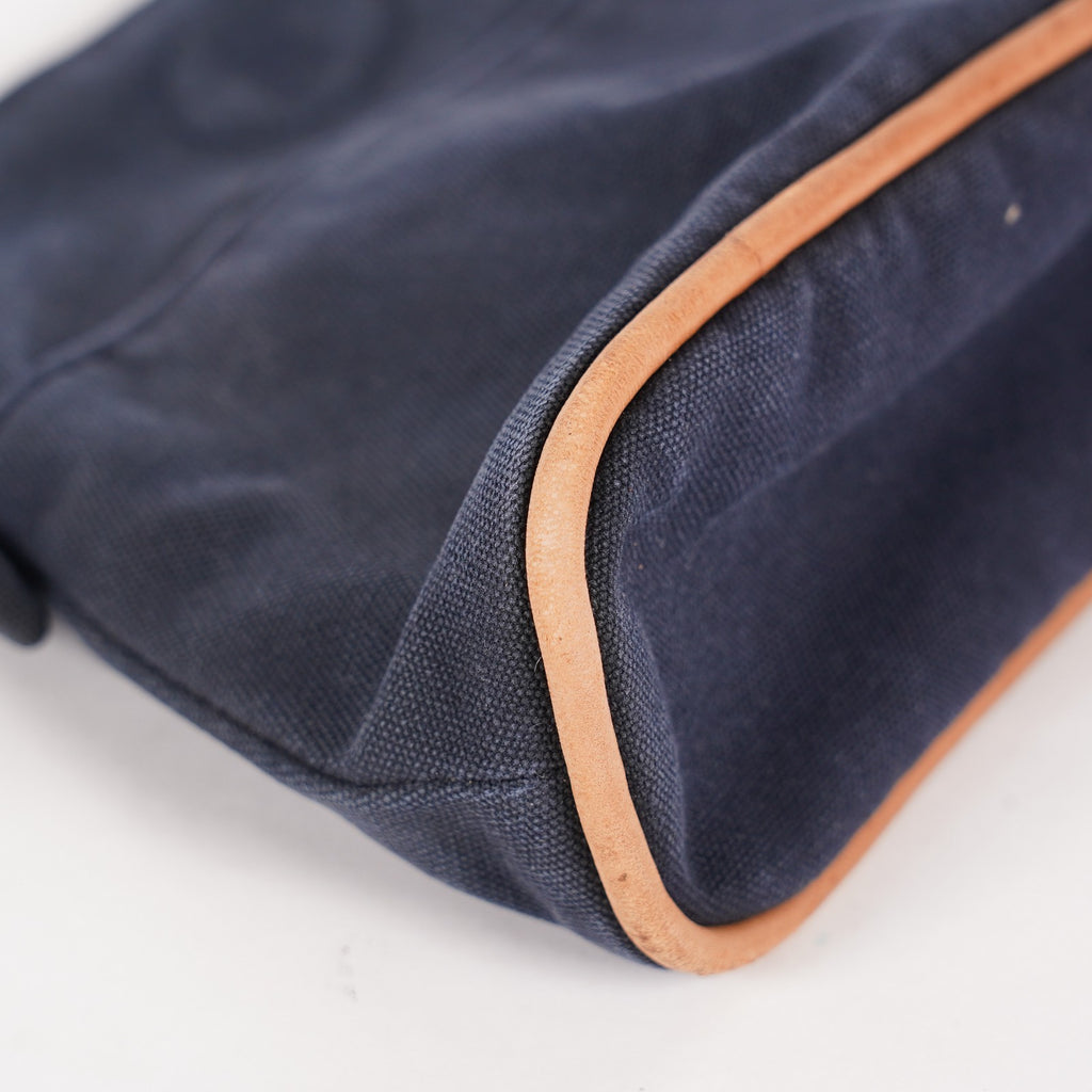 Authentic HERMES Bolide Pouch PM Canvas Black 06E01605027