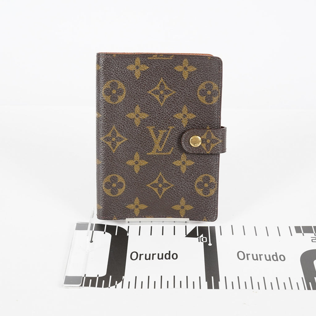 Louis Vuitton Monogram Agenda PM Notebook Cover R20005 Brown Used 08E21825007