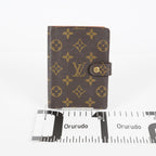 Louis Vuitton Monogram Agenda PM Notebook Cover R20005 Brown Used 08E21825007