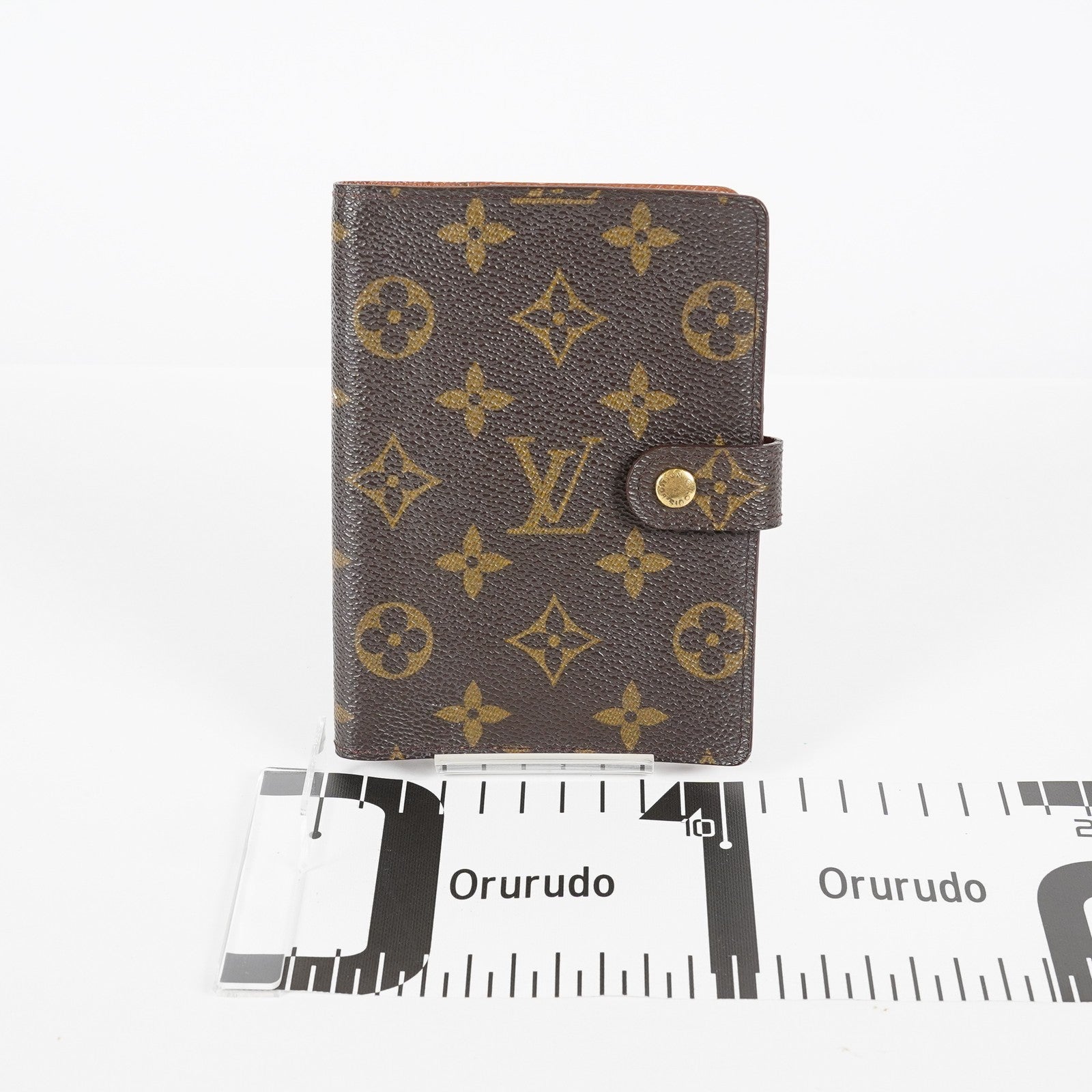 Louis Vuitton Monogram Agenda PM Notebook Cover R20005 Brown Used 08E21825007