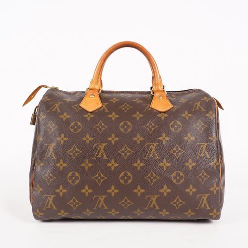 Authentic Louis Vuitton Monogram Speedy 30 Hand bag vintage M41526 06E026930019