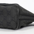 Gucci GG Canvas Boat Pochette Black Shoulder Pouch Bag Vintage Used 08E052090002