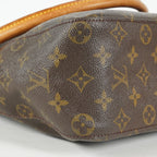 Louis Vuitton Looping GM M51145 Monogram Canvas Brown Shoulder Bag 09E183410010