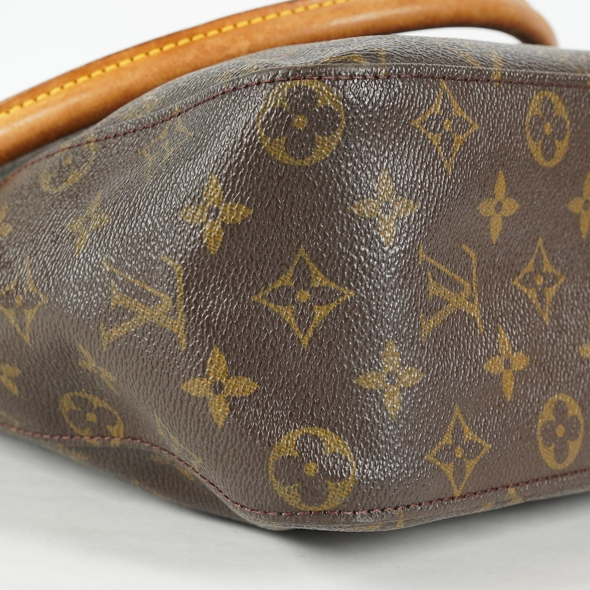 Louis Vuitton Looping GM M51145 Monogram Canvas Brown Shoulder Bag 09E183410010
