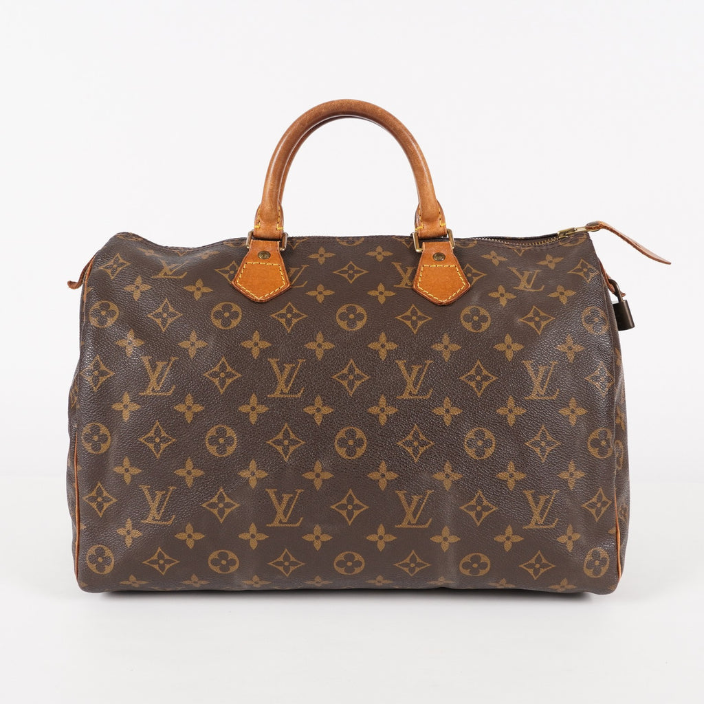 Authentic Louis Vuitton Monogram Speedy 35 Handbag vintage M41524 05E326050016