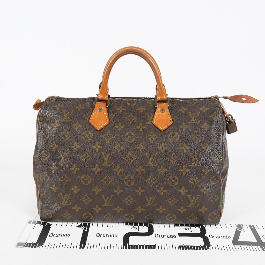 Louis Vuitton Speedy 35 M41524 Monogram Canvas Brown Used Hand Bag 07A235148031