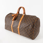 Authentic Louis Vuitton Monogram Keepall 55 M41424 Travel Bag 03E285830011